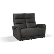Gray 2-Seater Sofa with 2 Electric Recliners - 135 x 98 x 109 cm