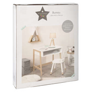 Mini desk in white wood L58 x D46.3 x H52 cm